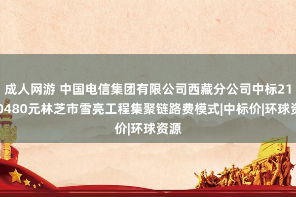 成人网游 中国电信集团有限公司西藏分公司中标21930480元林芝市雪亮工程集聚链路费模式|中标价|环球资源