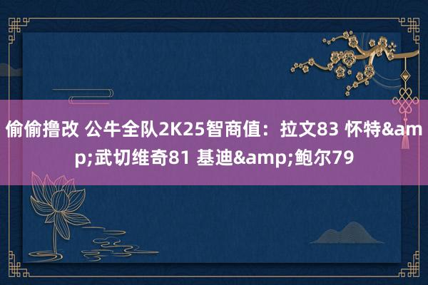 偷偷撸改 公牛全队2K25智商值：拉文83 怀特&武切维奇81 基迪&鲍尔79