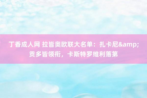 丁香成人网 拉皆奥欧联大名单：扎卡尼&贡多皆领衔，卡斯特罗维利落第